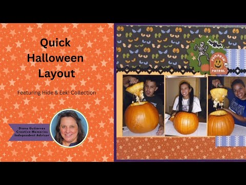 Видео: Эта бумага для Хэллоуина просто ужас! Спрячься и убегай! Макет для альбома