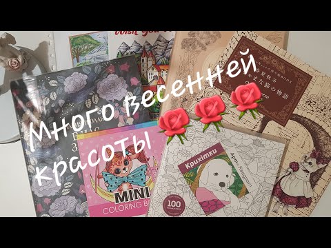 Видео: РАСКРАШЕННОЕ ЗА МАРТ 2025🌷🌷🌷/ COLORED IN COLORING BOOKS FOR MARCH 2025