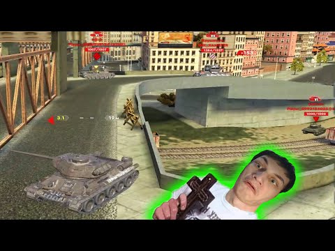 Видео: Стал невидимым для соперников в Мир Танков Блиц... - Приколы Фейлы Баги Tanks Blitz Реакция разбор