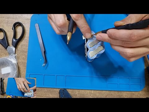 Видео: сборка литиевого  аккумулятора для NiCD NiMH шуруповерта