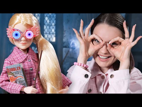 Видео: ПОЛОУМНАЯ кукла😱 Полумна Лавгуд (Luna LoveGood) Гарри Поттер: обзор и распаковка