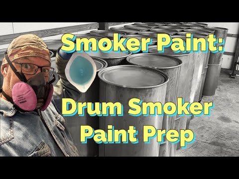 Видео: Краска для копчения: подготовка барабана к окраске для копчения