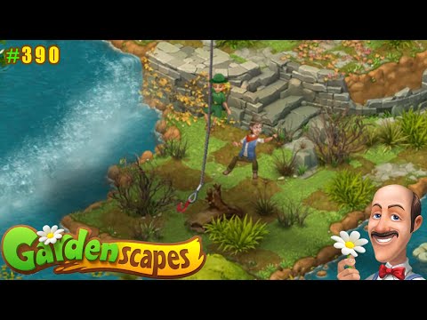 Видео: Gardenscapes Садовник ОСТИН #390 (уровни 3830-3843) Эффектное возвращение Шона и полёт на 4-й Остров