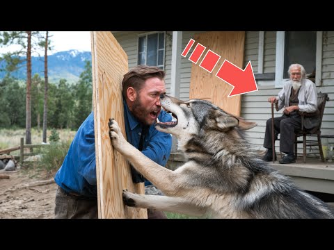 Видео: Сын закрыл отца в собственном доме, бросив его умирать. Спасти старика смог только волк!