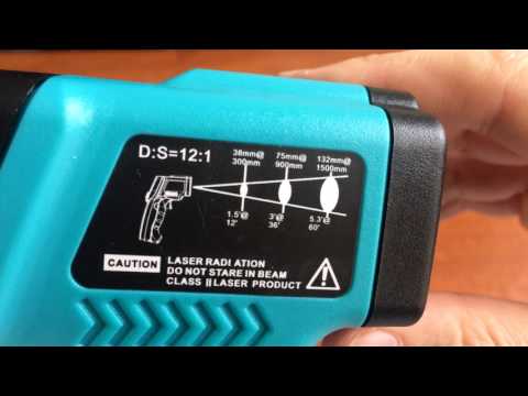 Видео: инфракрасный термометр пирометр  ZOTEK GM550