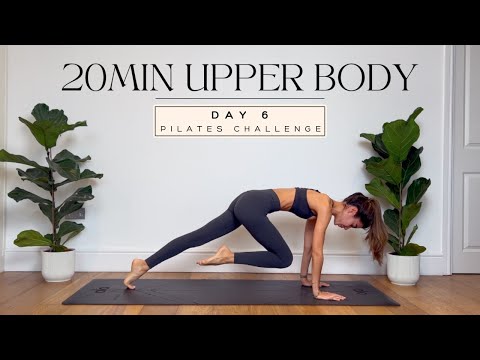 Видео: 20-минутная тренировка пилатеса на пресс, руки и спину / ДЕНЬ 6/7-ДНЕВНЫЙ ВЫЗОВ ПИЛАТЕСУ / без об...