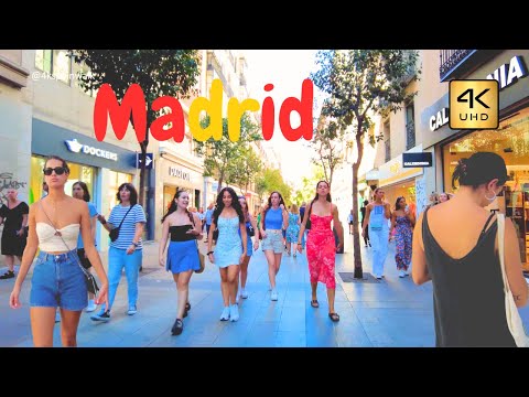 Видео: МАДРИД - Лучшее видео о пешеходной экскурсии, канал путешествий по Мадриду [40 минут 4K UHD]