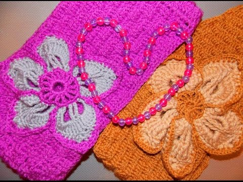 Видео: Вязанная крючком повязка на голову  (crochet.headband)