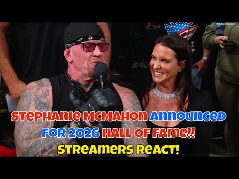 Видео: Реакция стримеров! Стефани Макмэн вошла в Зал славы 2026 года! #wwe #женщины #рестлинг