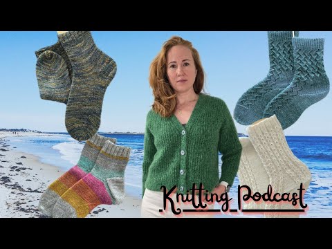 Видео: Немного отпуска▪︎Agnete Cardigan от petiteknit▪︎ Носки▪︎Процессы▪︎Покупки▪︎Планы #knittingpodcast