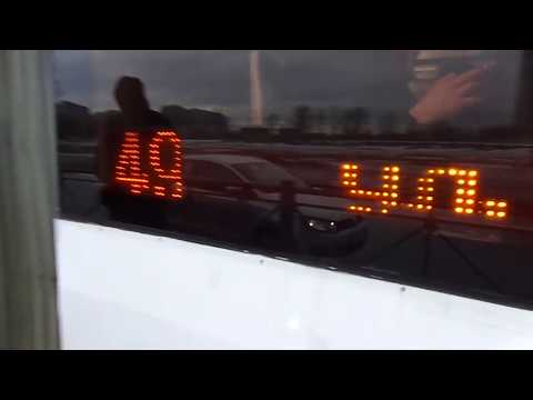 Видео: ЛВС-2005 по 49! Трамвай Санкт-Петербурга 9-234: ЛВС-2005 б.1105 по №49 (19.03.19)