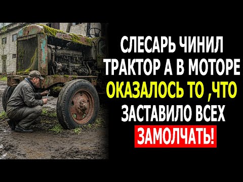 Видео: Слесарь Чинил Старый Трактор, а в Моторе Оказалось то, Что Заставило Всех Замолчать