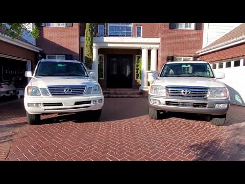 Видео: 🎬 Lexus LX470 против Landcruiser 100 серии 2007 Белый 🏆