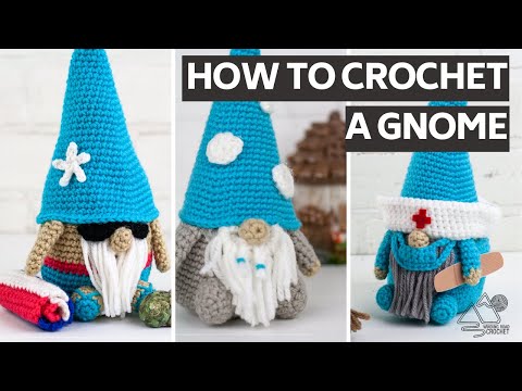 Видео: Как связать крючком гнома: амигуруми для начинающих: часть 1. Тело
