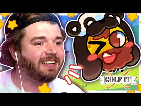 Видео: Забиваем мячи в лунки в игре GOLF IT с ребятами