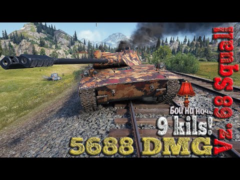 Видео: Vz. 68 Squall  динамичный и напряжённый бой от начала до конца!