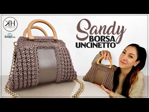 Видео: Это не обычная сумка! 😍 - Сумка крючком «Песочная» с узором ЭКОНОЧИОЛИНА ✨ #вязаниекрючком #урок