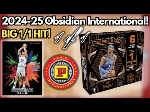 Видео: 🔥 1/1 УДАР! Открытие коробки Panini Obsidian International Hobby NBA 2024-25 🔥