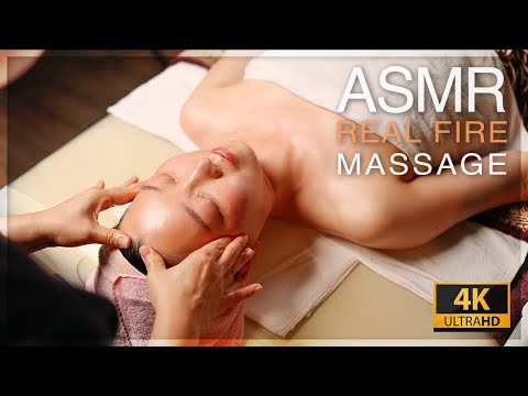 Видео: АСМР / Массаж лица с «настоящим» огнем для релаксации и сна