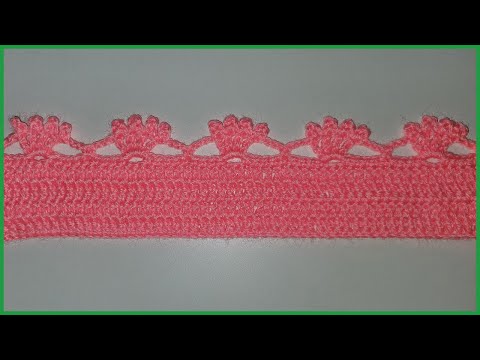 Видео: Простая кайма для обвязки края. Вязание крючком / Simple border for edge treatment