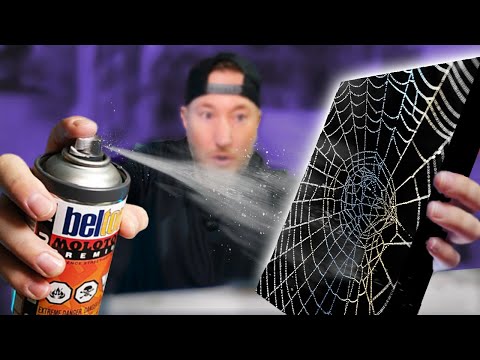 Видео: Как сохранить использованную паутину с помощью трюка с аэрозольной краской🕸️