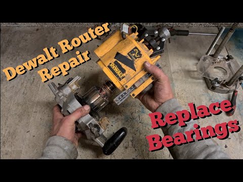 Видео: Как заменить подшипники и отремонтировать старый фрезер Dewalt DW625.