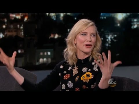 Видео: Кейт Бланшетт у Джимми Киммела 05.10.2015. Русские субтитры
