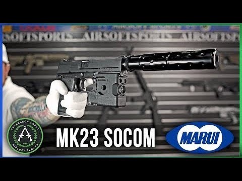 Видео: Обзор на Tokyo Marui MK23 SOCOM. Страйкбольный пистолет.