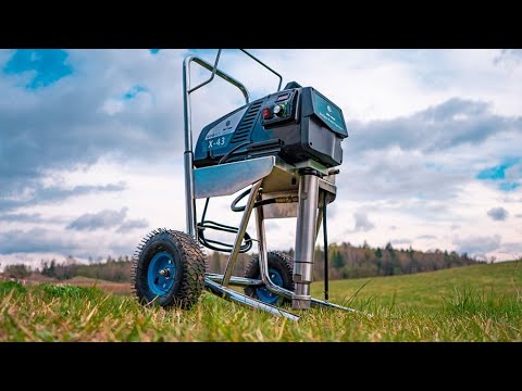 Видео: Окрасочный аппарат DinoPower X43. Нюансы подготовки запуска и работы