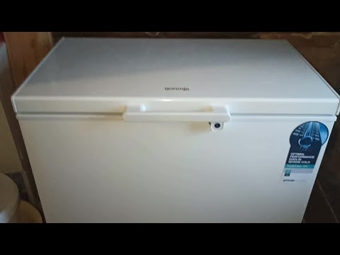 Видео: Морозильный ларь " Gorenje" в работе. К снегопадам готов.