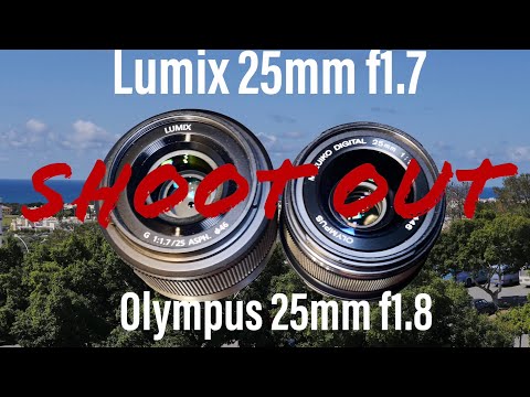 Видео: Обзор M43 Olympus против Lumix 25mm