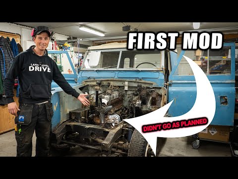 Видео: Переделка динамо-машины в генератор Land Rover Series 2A — Кронштейн — Классическая реставрация, ...