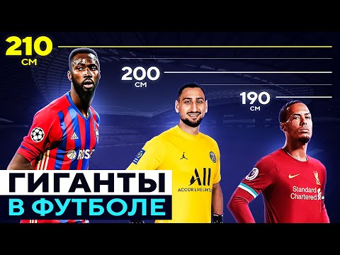 Видео: ГИГАНТЫ В ФУТБОЛЕ! ТОП 10 Самых Высоких Футболистов @GOAL24