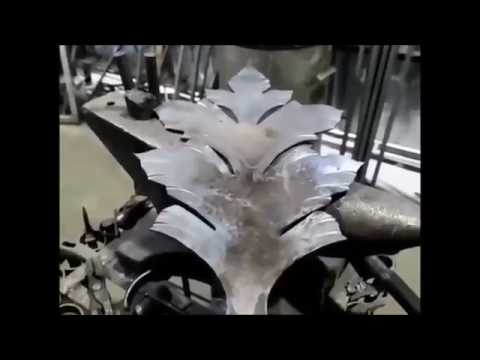 Видео: ковка листа аканта двухстороннего. обновленная версия.