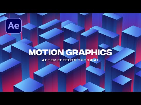 Видео: Анимация 3D-градиентных кубов в After Effects | Учебное пособие по After Effects