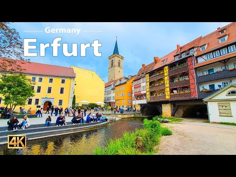 Видео: Эрфурт, Германия 🇩🇪 | Прогулка по городу в 4K HDR 60fps 🚶 | День в историческом городе 2025