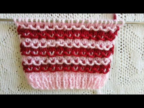Видео: Красивый и совсем не сложный ленивый жаккард спицами.