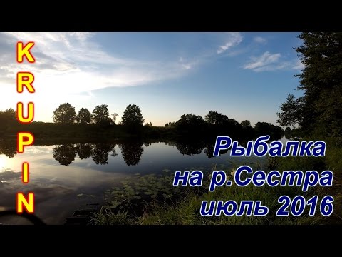 Видео: Рыбалка на р.Сестра 03-04 июля 2016 г.