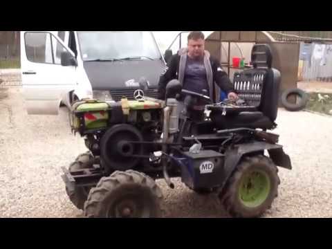 Видео: замена распылителя на минитрактор из мотоблока