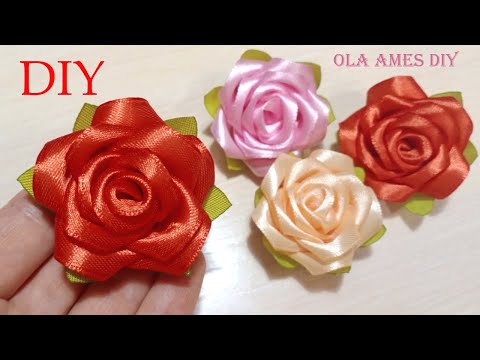 Видео: 🌹 Делая их Забываешь про Время 🌹 ПРОСТЫЕ и КРАСИВЫЕ РОЗЫ из ЛЕНТ 🌹 DIY Ribbon Roses 🌹 Kanzashi 🌹