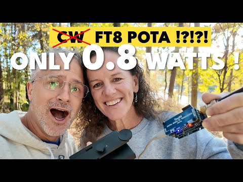 Видео: Бекки отказывается от CW в пользу FT8 -- POTA на мощности менее одного ватта!