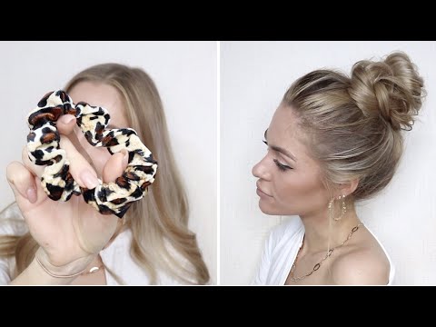 Видео: ПРОСТОЙ НЕБРЕЖНЫЙ ПУЧОК ЗА 2 МИНУТЫ | 2 - MIN EASY MESSY BUN TUTORIAL