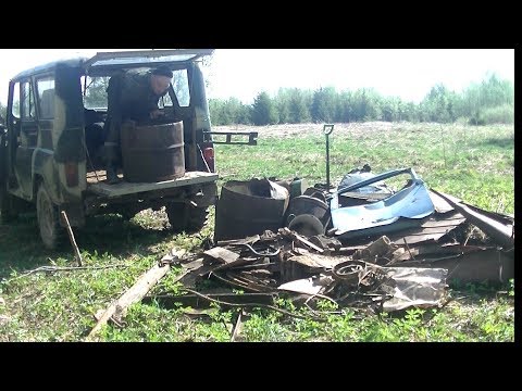 Видео: Металло-коп на старой кузнице. Бросил металл. Сломался УАЗ.