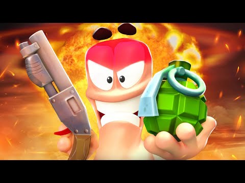 Видео: САМОЕ КРУТОЕ СРАЖЕНИЕ! ОН СГОРЕЛ! - Worms W.M.D