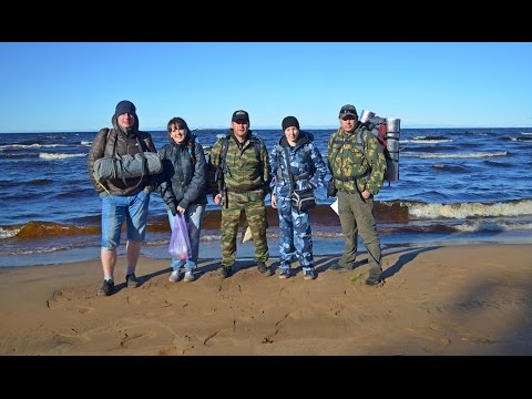 Видео: Поход по берегу Онежского озера к мысу Бесов Нос 2014г.