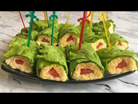 Видео: Праздничная Закуска "Зеленые Рулетики" Сметут со Стола Первыми!!! / Green Rolls