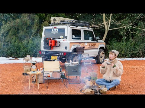 Видео: Автокемпинг с симпатичным Jimny с деревянной отделкой　#наприроде