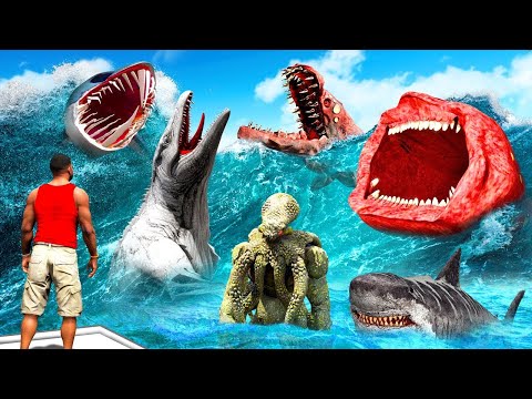 Видео: ФРАНКЛИН БАРЛЫҚ ТЕҢІЗ МОНСТРЛАРЫН ТАПТЫ (GTA V)