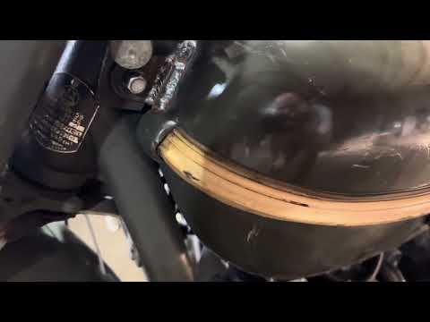 Видео: Мотоцикл Урал с двигателем от мотоблока часть 2