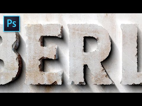 Видео: Эффект резного камня | Урок Photoshop с бесплатными текстурами